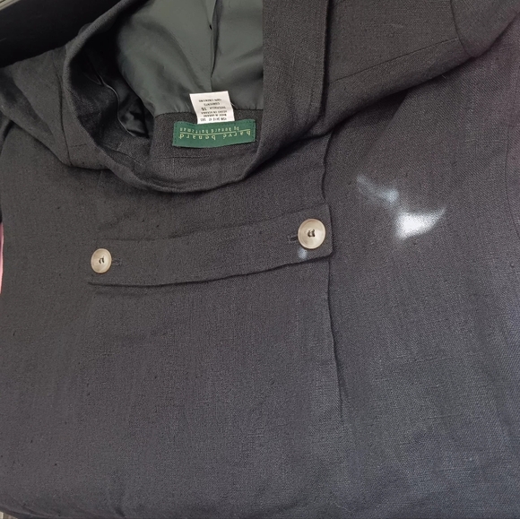 100% linen Harvé Benard utility jacket,size 16, safari holidays, women's, - Picture 9 of 12
